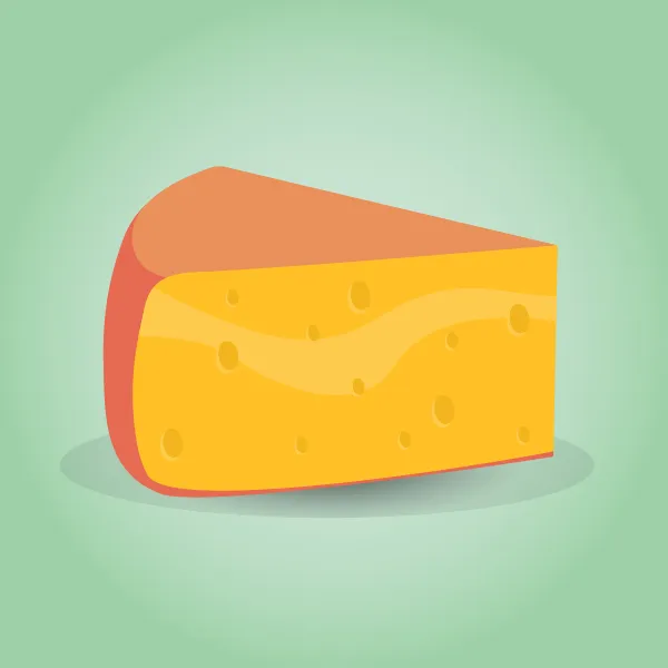 Une pointe de fromage.