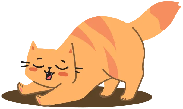 Un chat roux tigré.