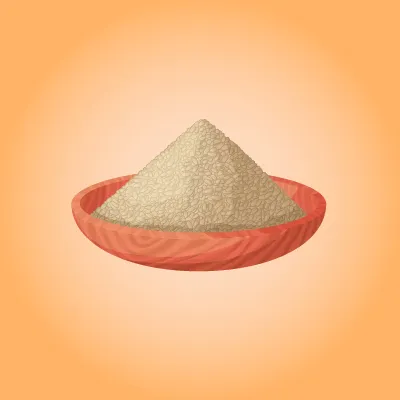 De la levure en poudre.